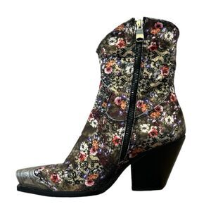 Free People Brayden Western Boots Floral